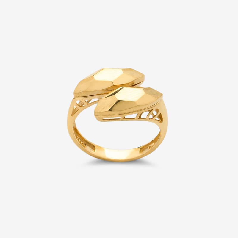 انگشتر طلا 18 عیار زنانه جواهری راز مدل R249-10 