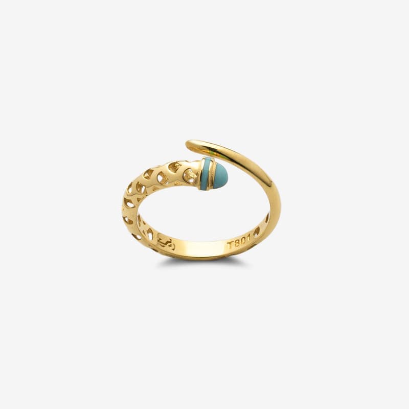 انگشتر طلا 18 عیار زنانه جواهری راز مدل R249-3 
